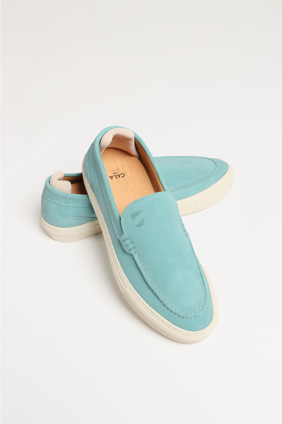 Espadrilles en cuir eaux LEON MARINELLA