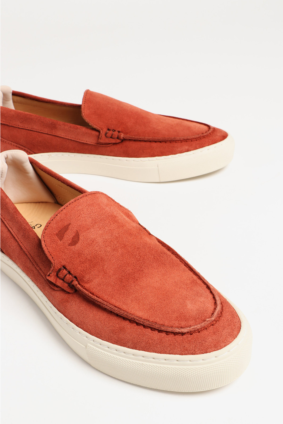 Espadrilles en cuir cuivre LEON MARINELLA