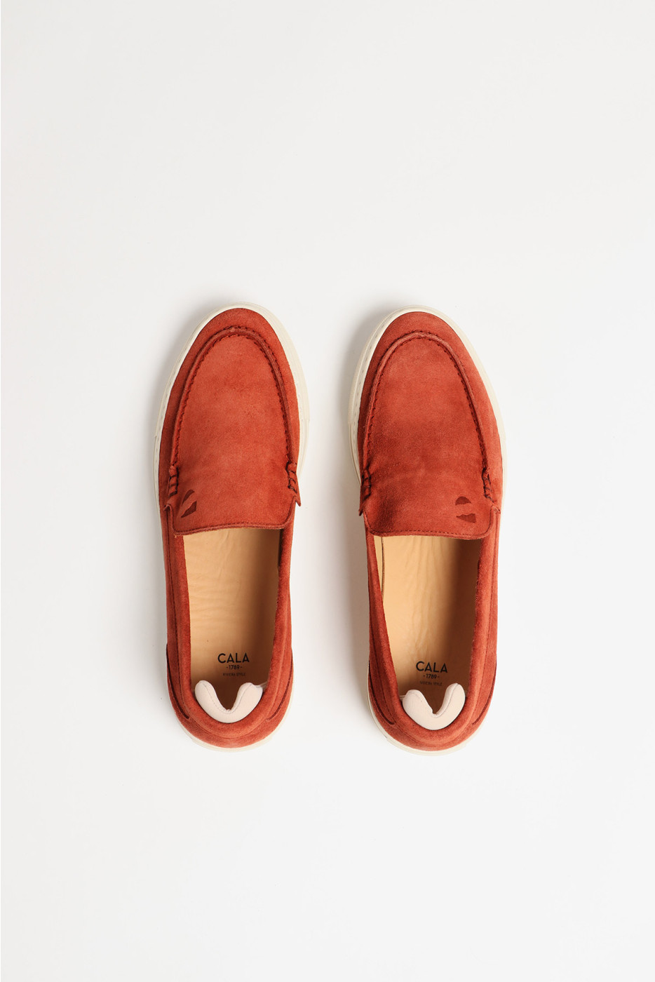 Espadrilles en cuir cuivre LEON MARINELLA