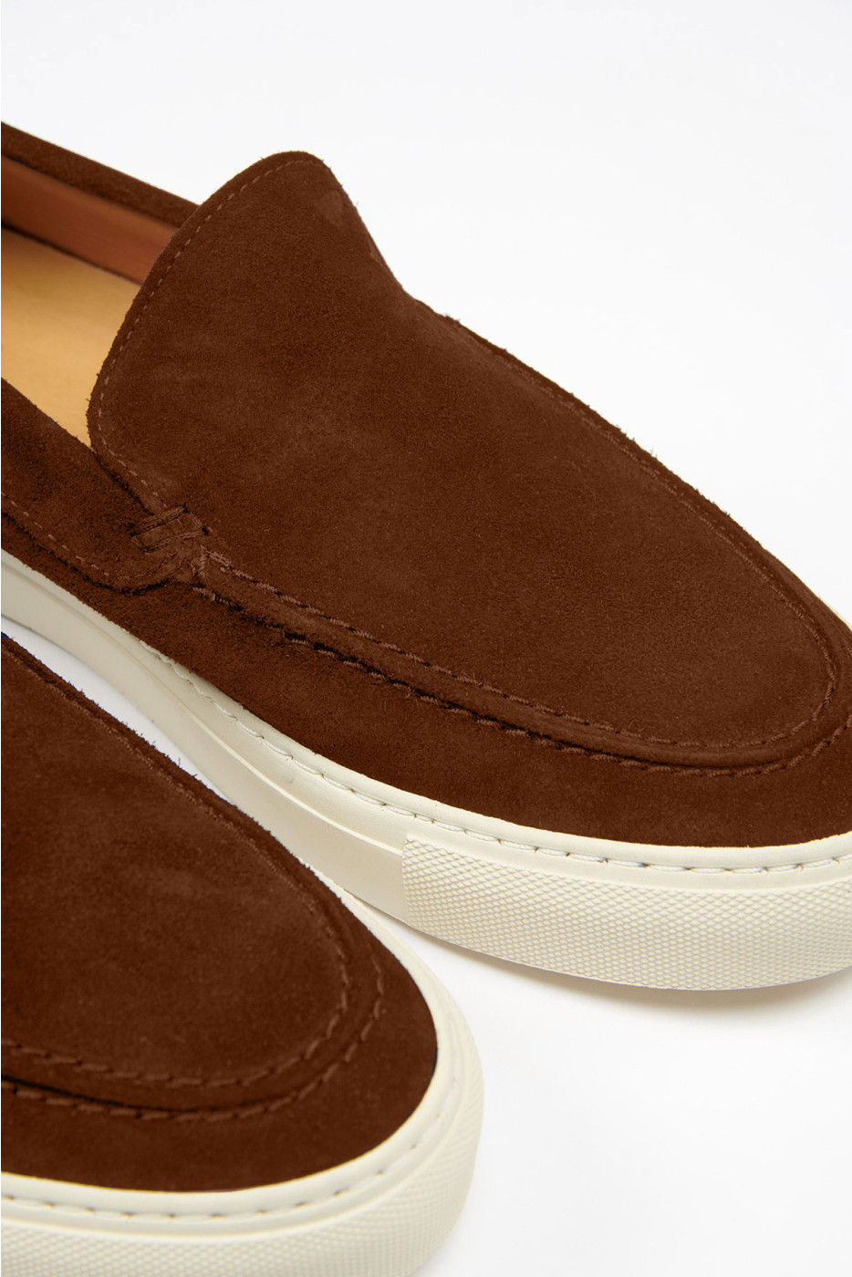 Espadrilles en cuir acajou LEON MARINELLA - 2