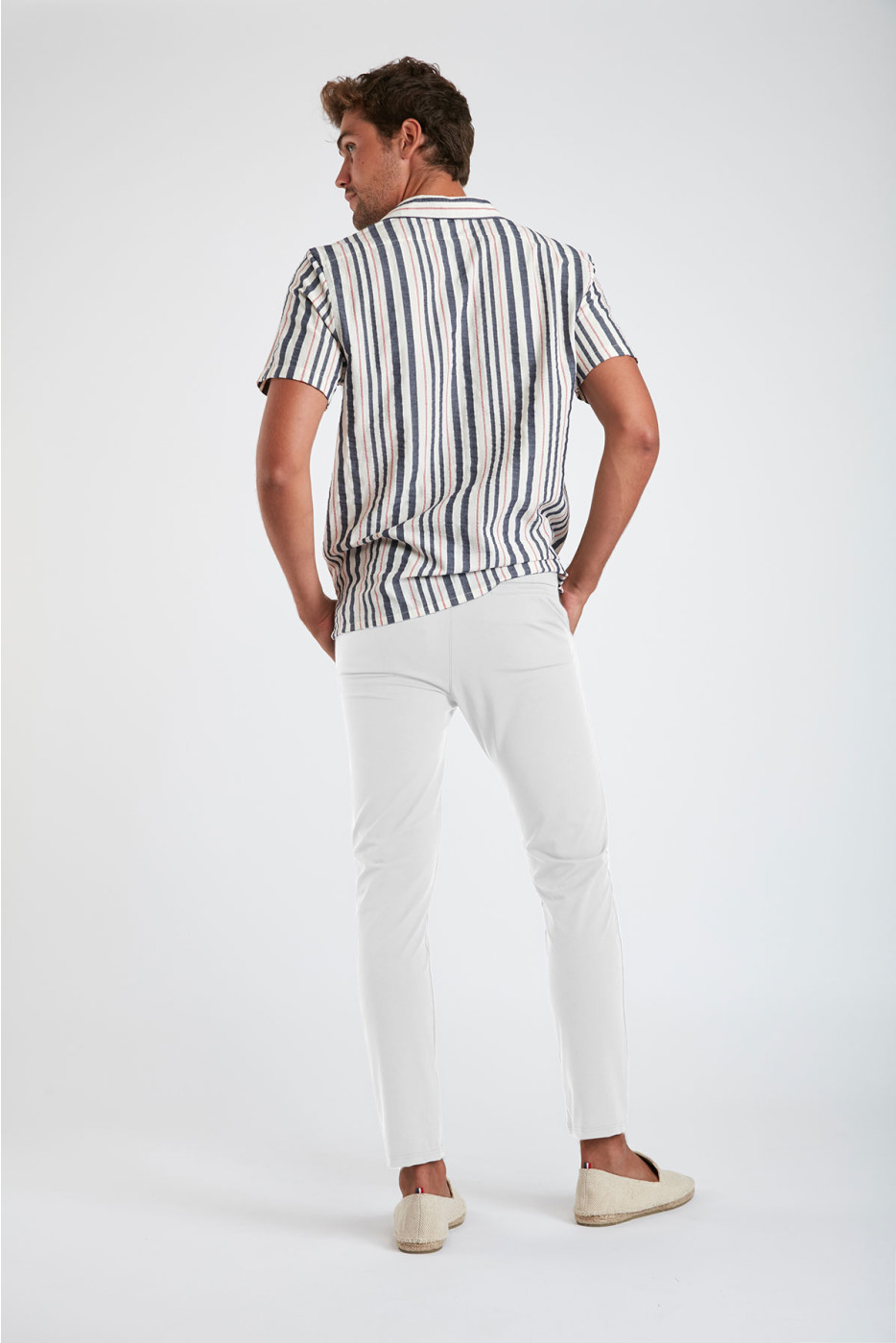 Pantalon stretch blanc - SERGE LESCADA - 2