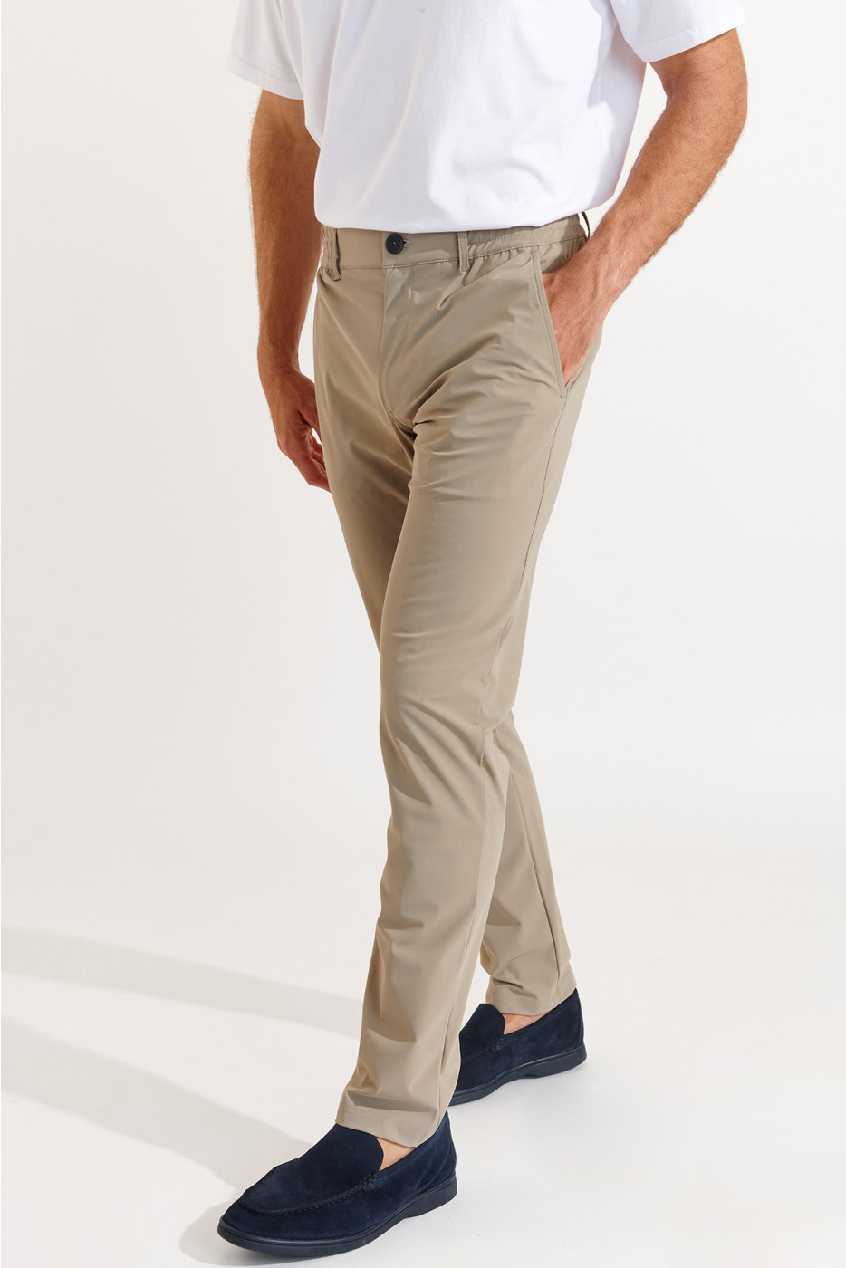 Pantalon stretch beige - SERGE LESCADA - 2