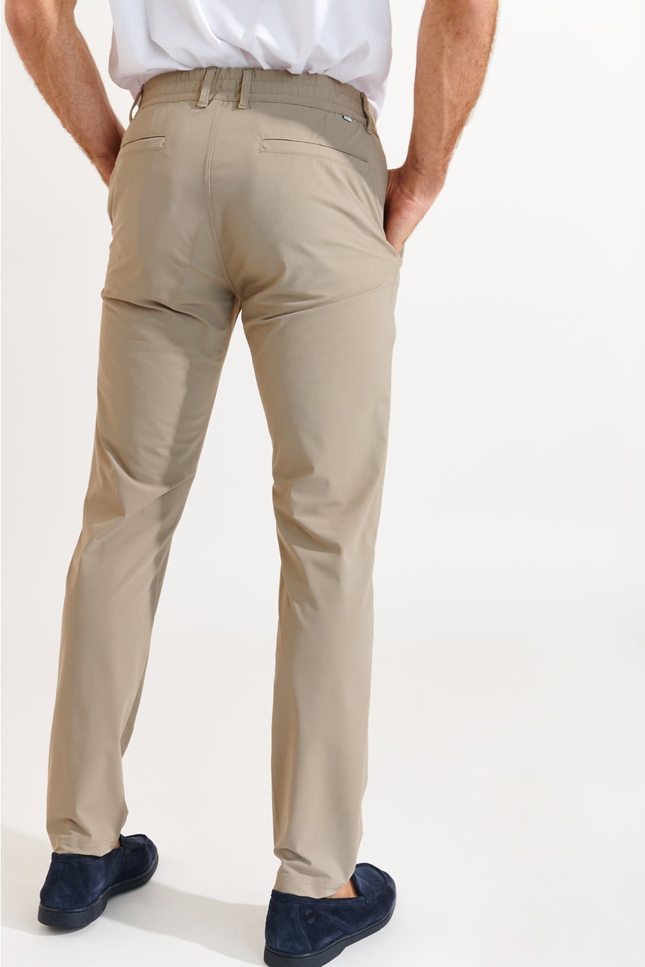 Pantalon stretch beige - SERGE LESCADA - 7