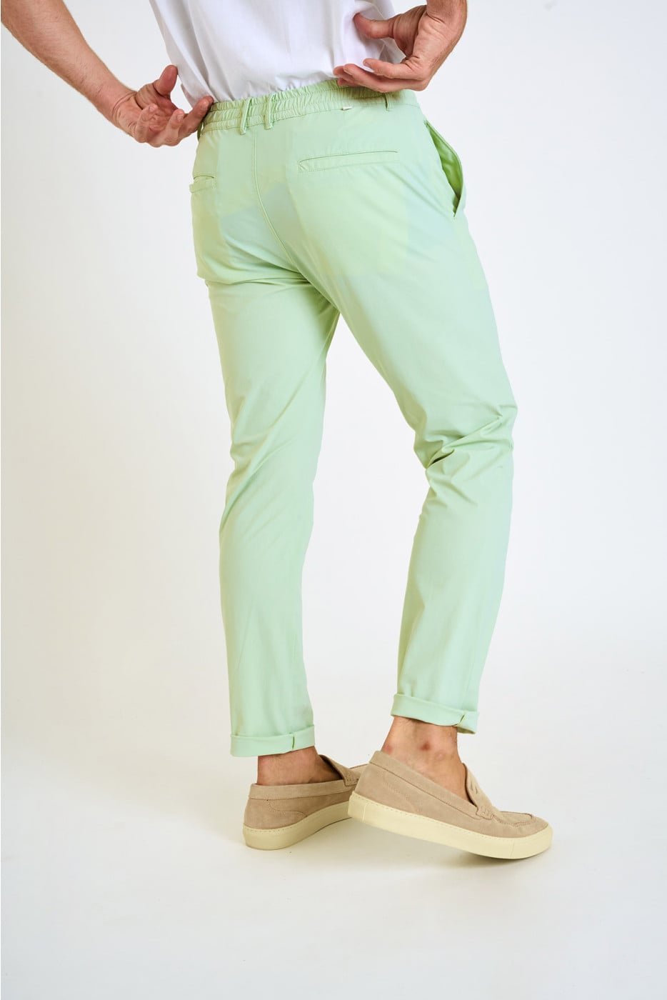 Pantalon stretch amande SERGE LESCADA - 2