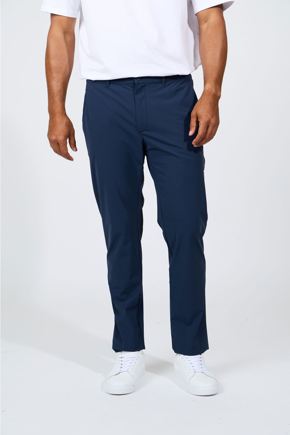 Pantalon bleu homme chino SERGE LESCADA - 4
