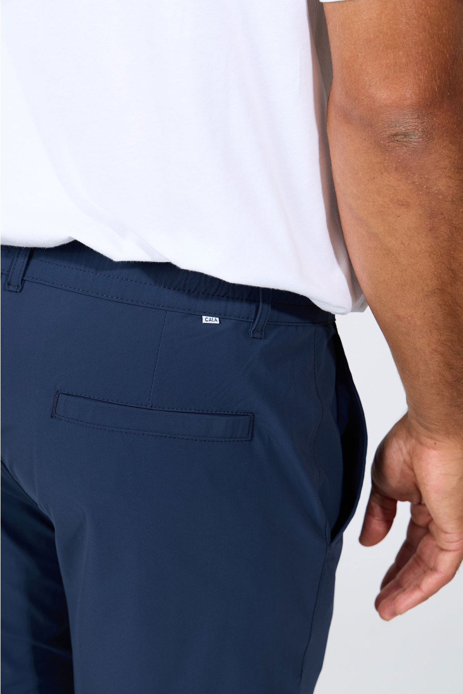 Pantalon bleu homme chino SERGE LESCADA - 7