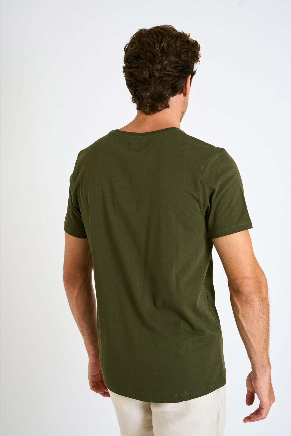 T-shirt homme kaki 