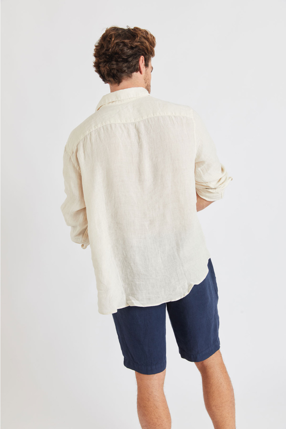 Chemise Beige en lin Chemiseml Lindye - 5