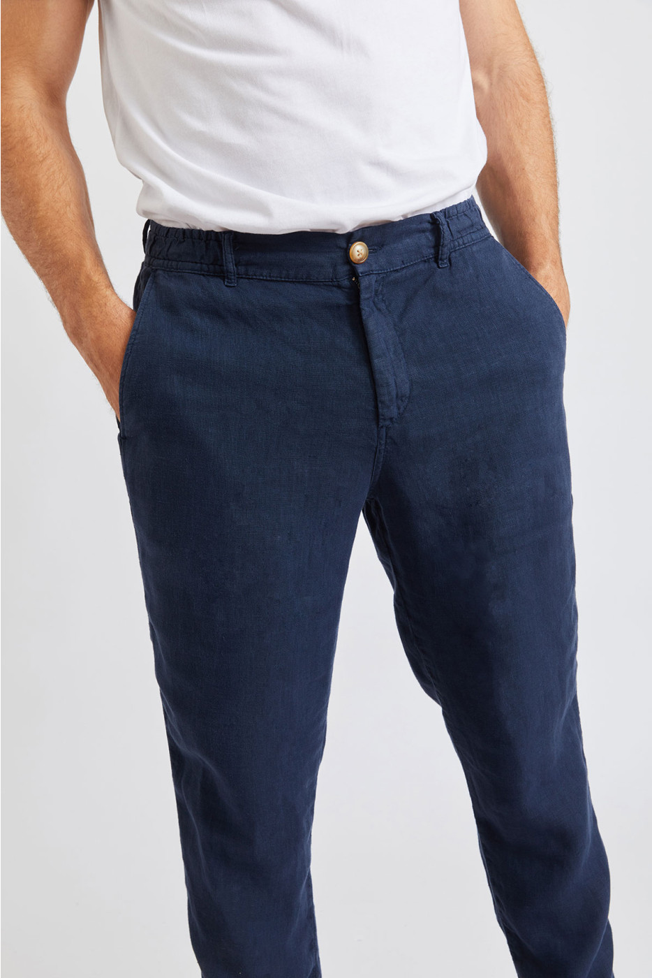 Pantalon Marine en lin Chino Lindye