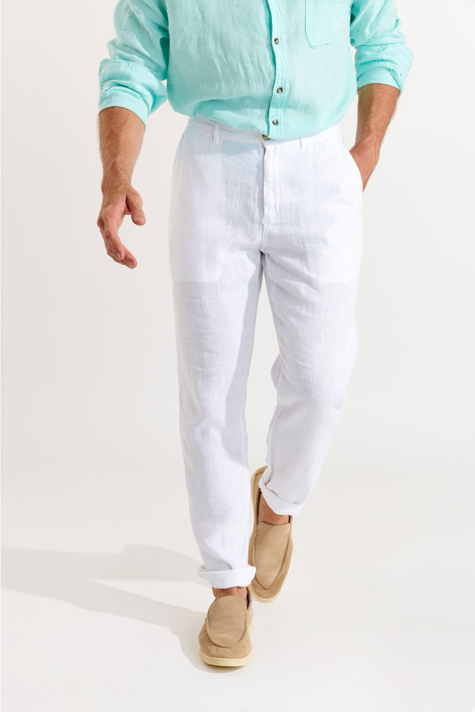 Pantalon blanc CHINO LINDYE