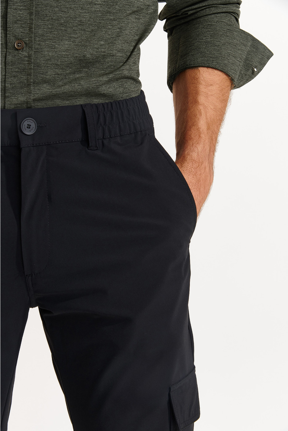Pantalon noir stretch CONOR LESCADA - 5