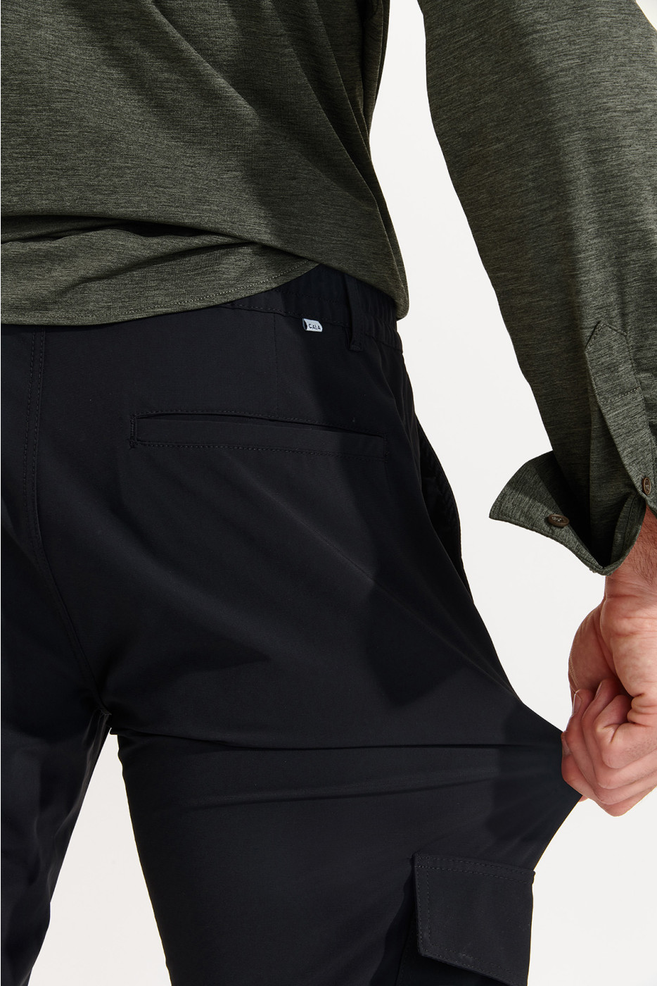 Pantalon noir stretch CONOR LESCADA - 7