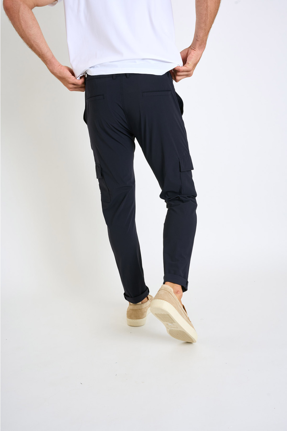 Pantalon bleu marine stretch CONOR LESCADA - 4