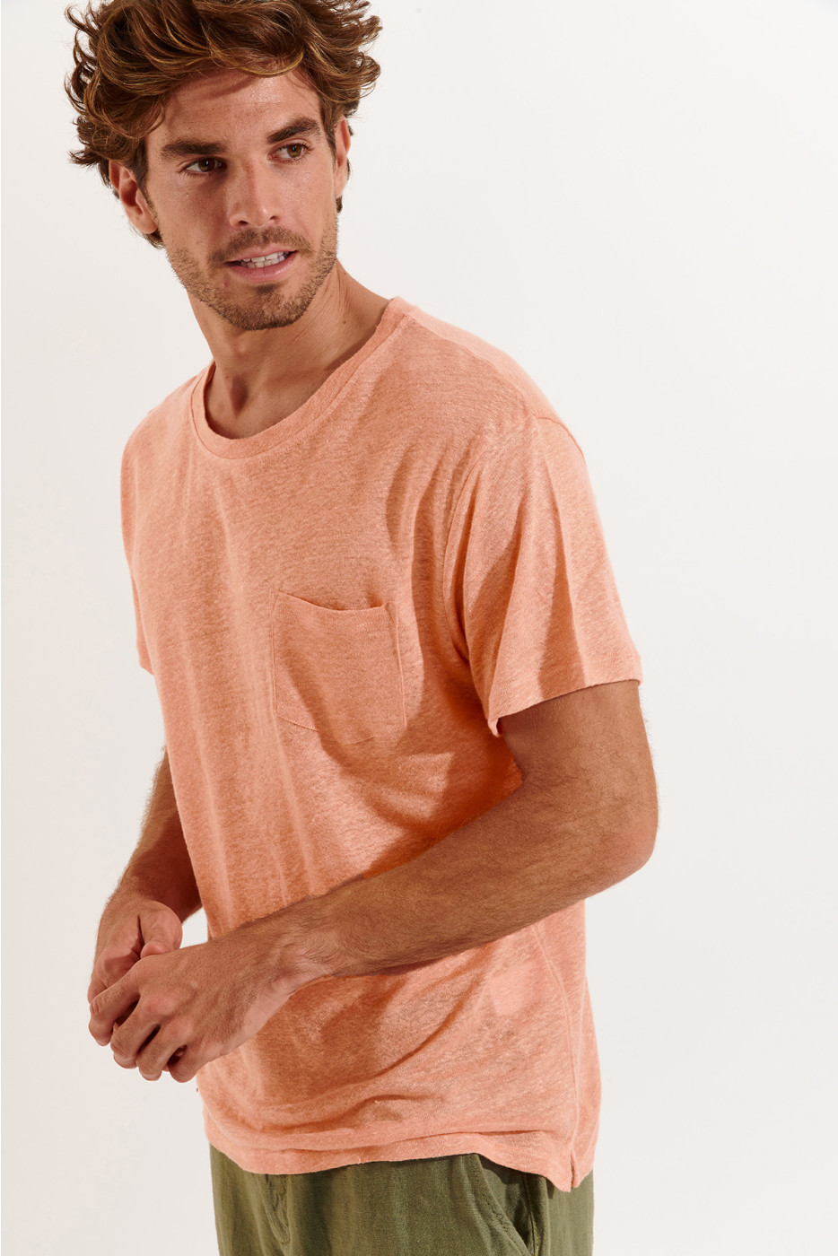 T-shirt corail CYRIL LIN