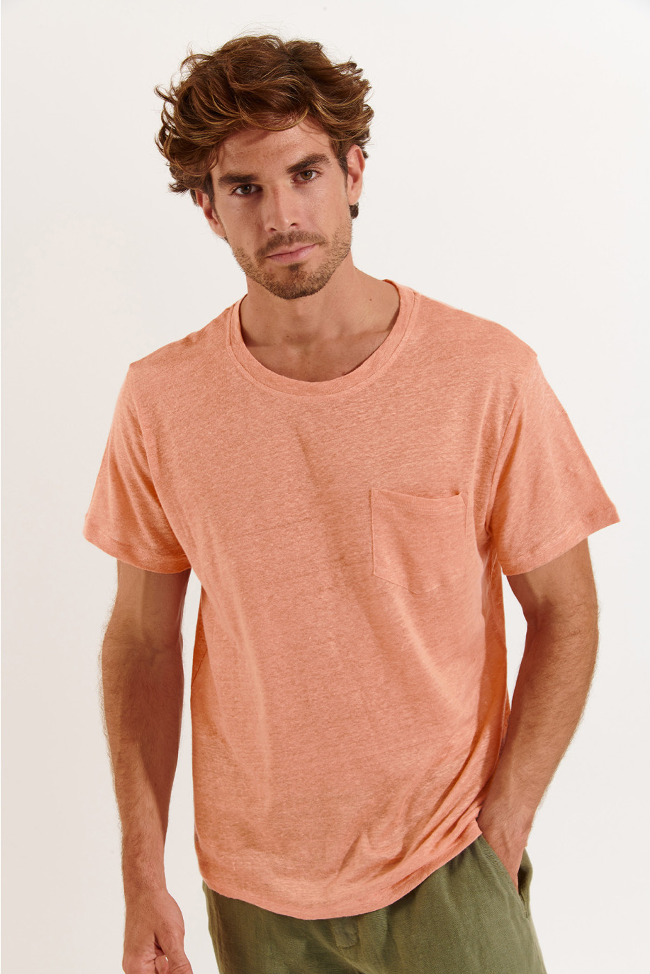 T-shirt corail CYRIL LIN
