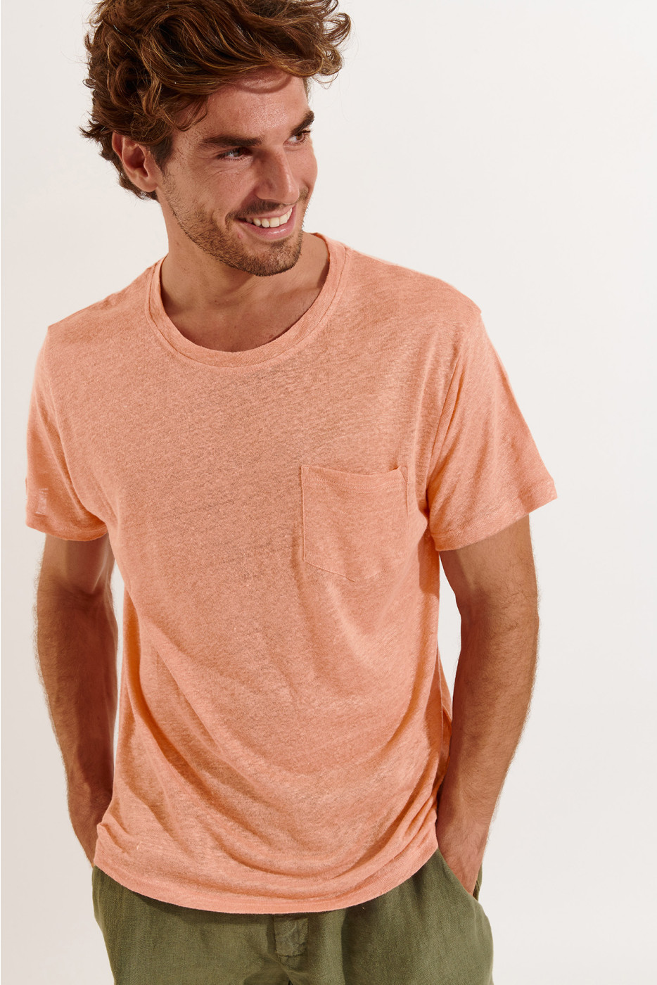 T-shirt corail CYRIL LIN