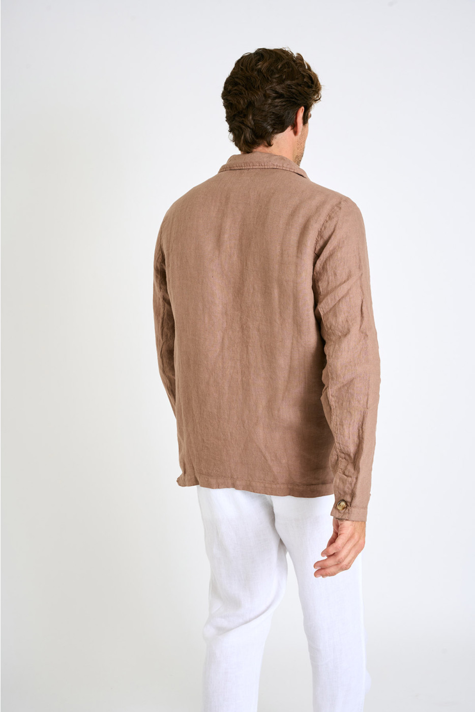 Veste en lin taupe OLIVIER LINDYE