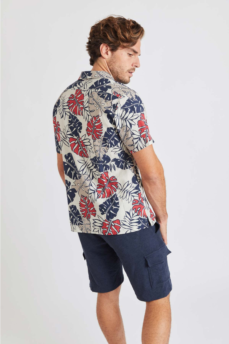 Chemise à manches courtes tropicale Stefano Lavagna