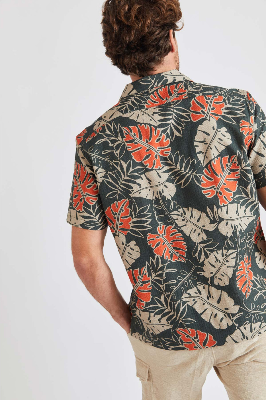 Chemise à manches courtes tropicale Stefano Lavagna