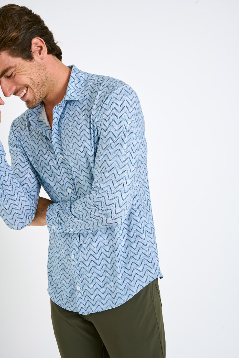Chemise bleue homme ALAIN TIVOLI