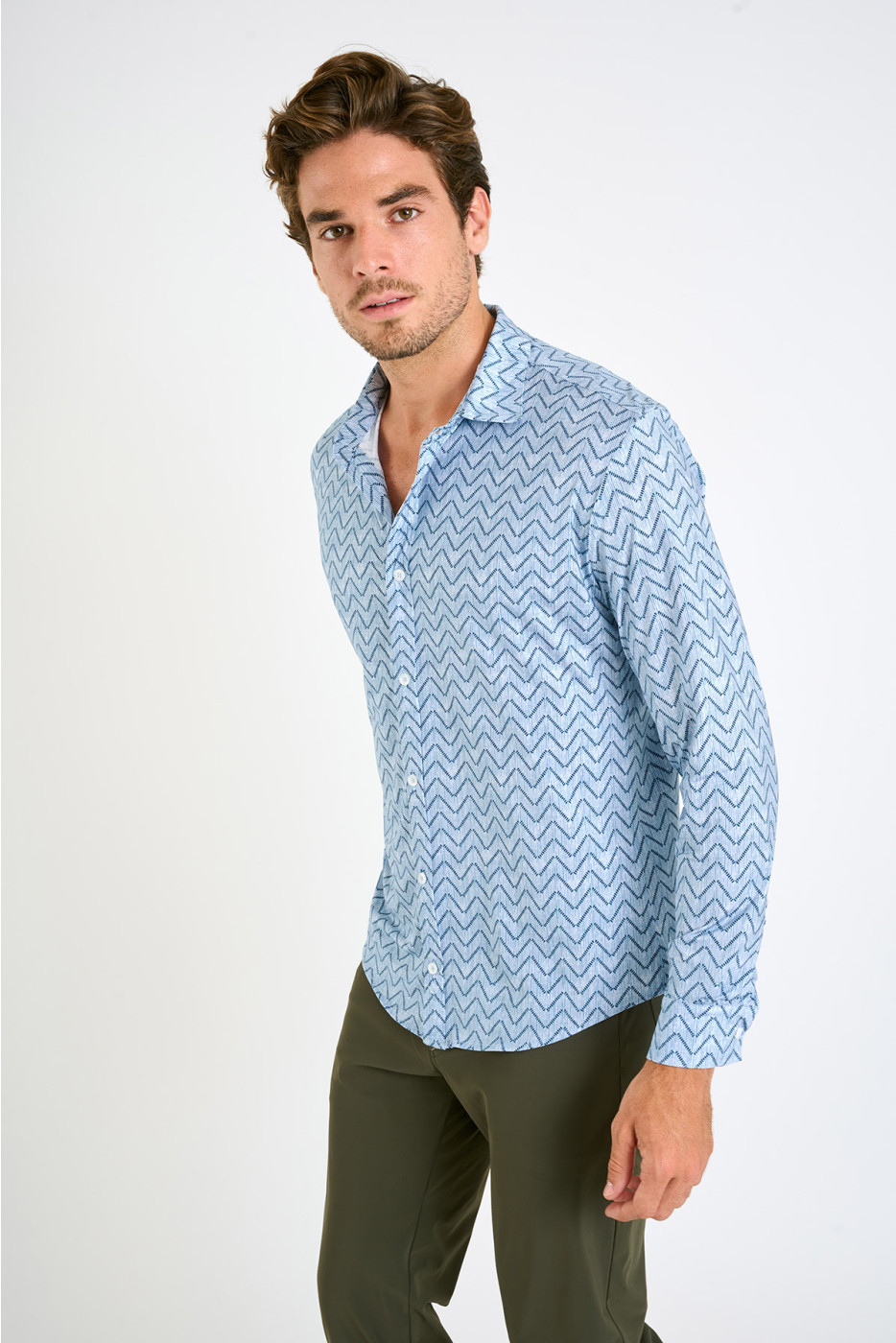 Chemise bleue homme ALAIN TIVOLI