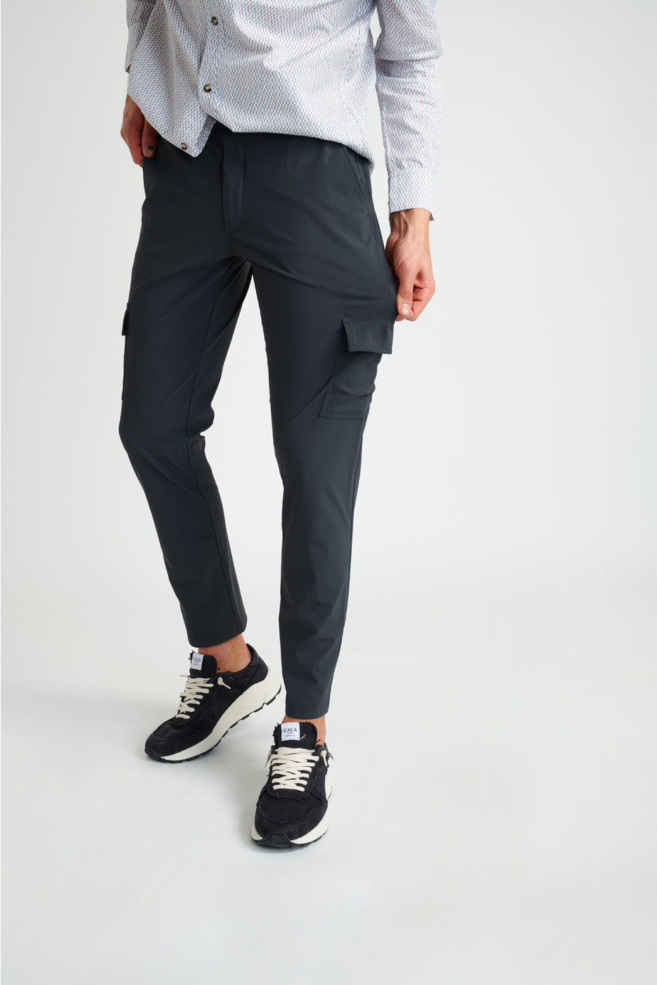 Pantalon cargo gris anthracite CONOR EVOLUTION - 4