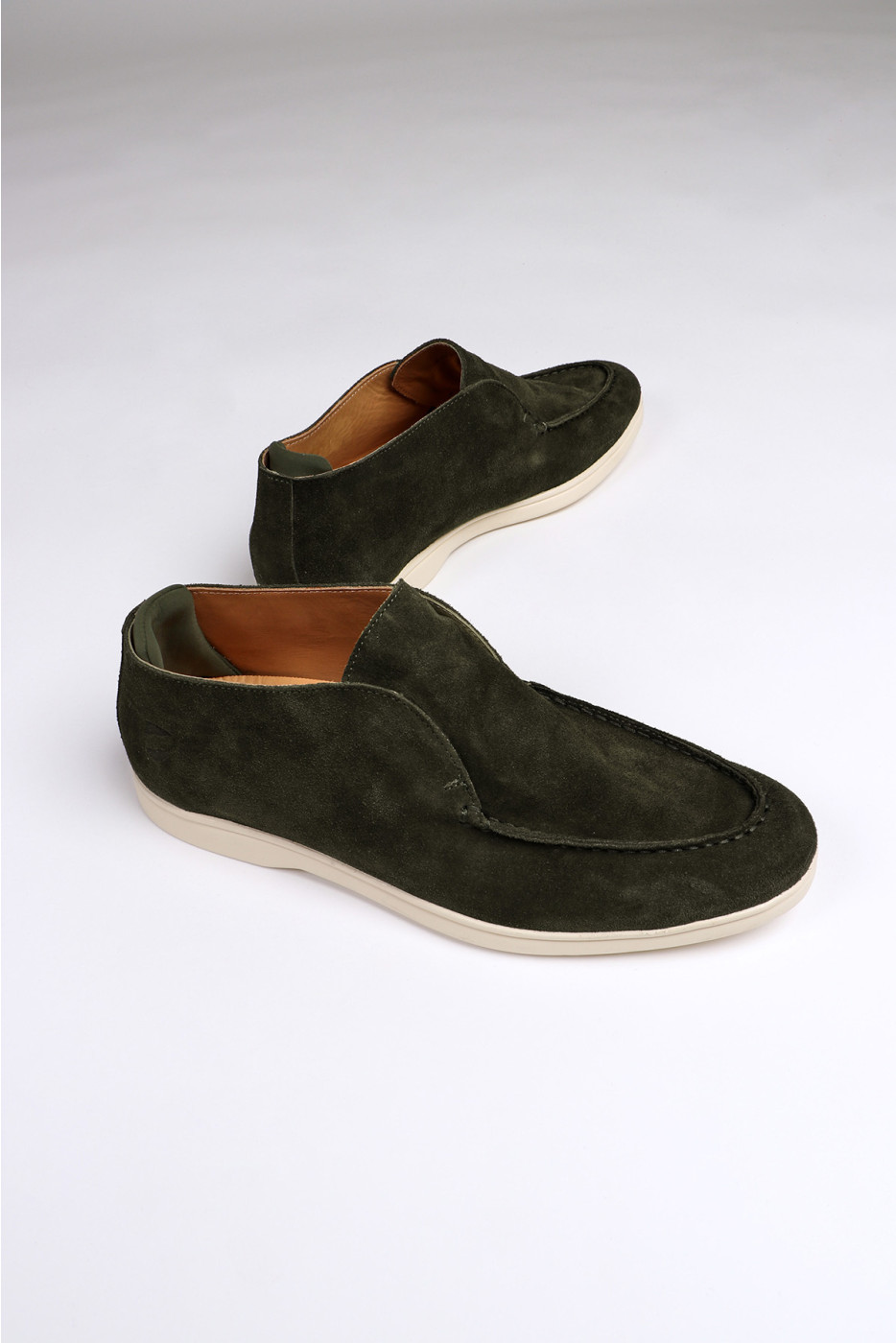 Boots en daim kaki DAVE TARAMO - 4