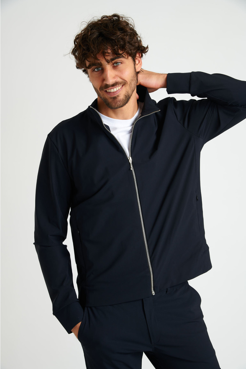 Veste zippée bleue marine LUC EVOLUTION - 1