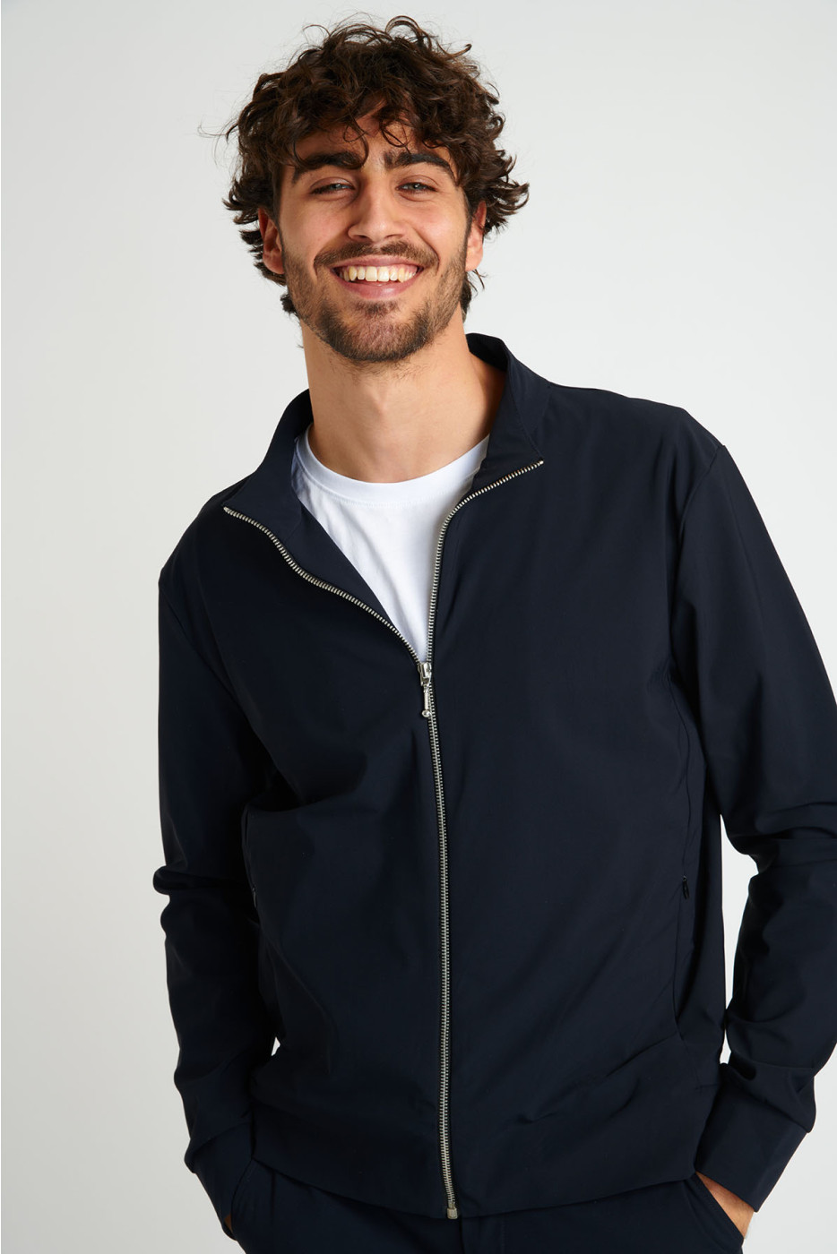 Veste zippée bleue marine LUC EVOLUTION - 3