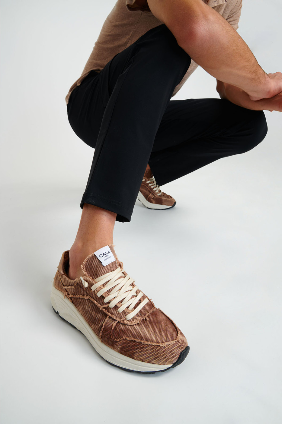 Baskets homme marron NINO AVELLINO - 1