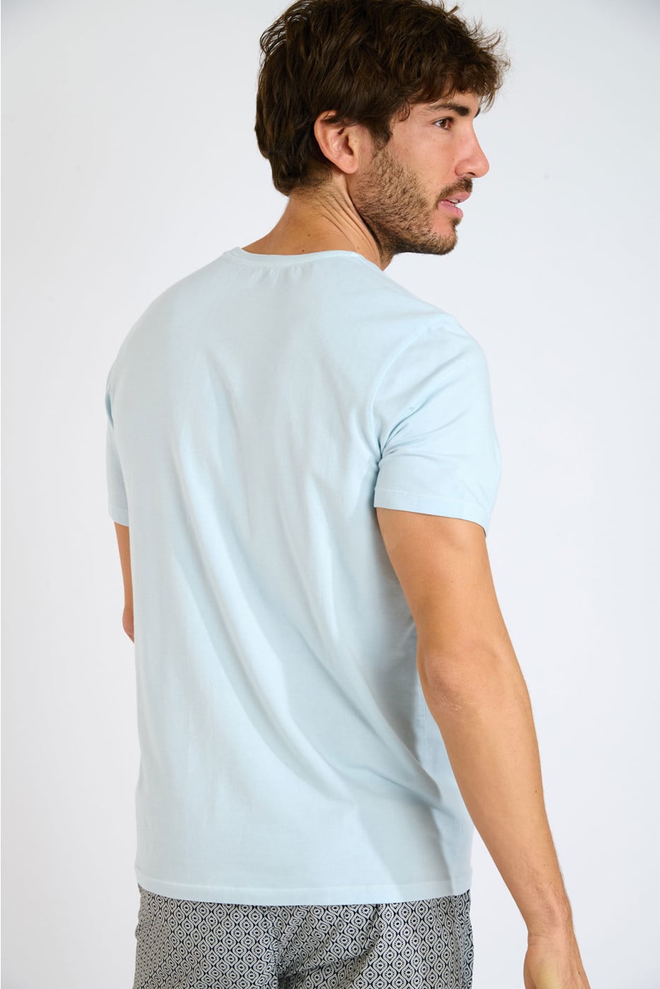T-shirt bleu azur FILIPO TERZO - 2