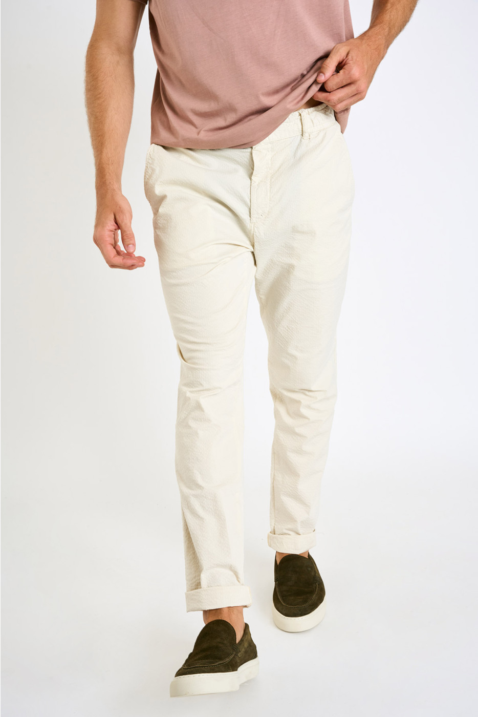 Pantalon chino naturel ARNO BORMIO