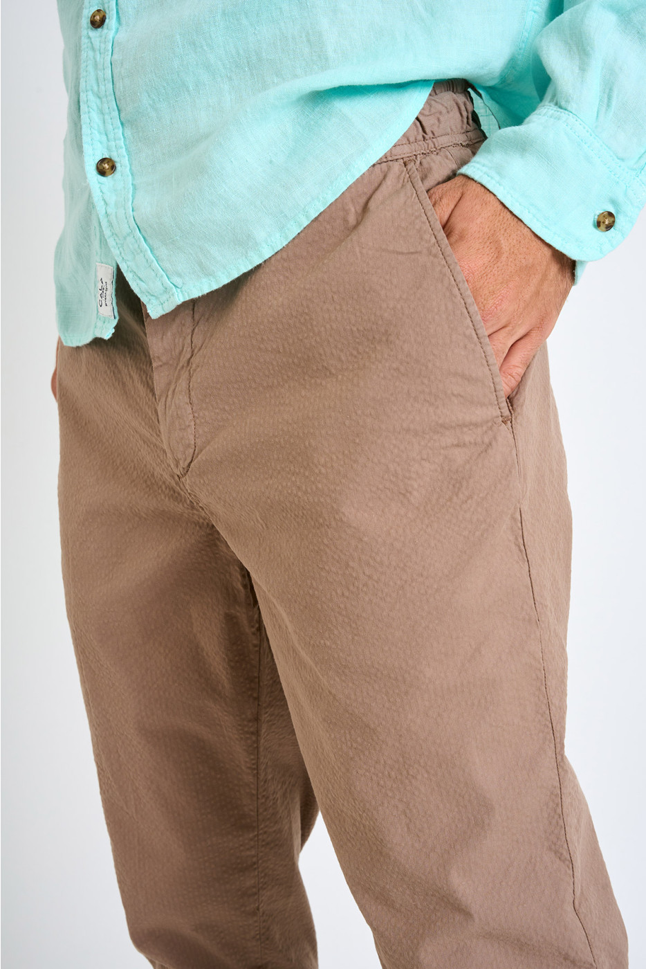 Pantalon chino taupe ARNO BORMIO