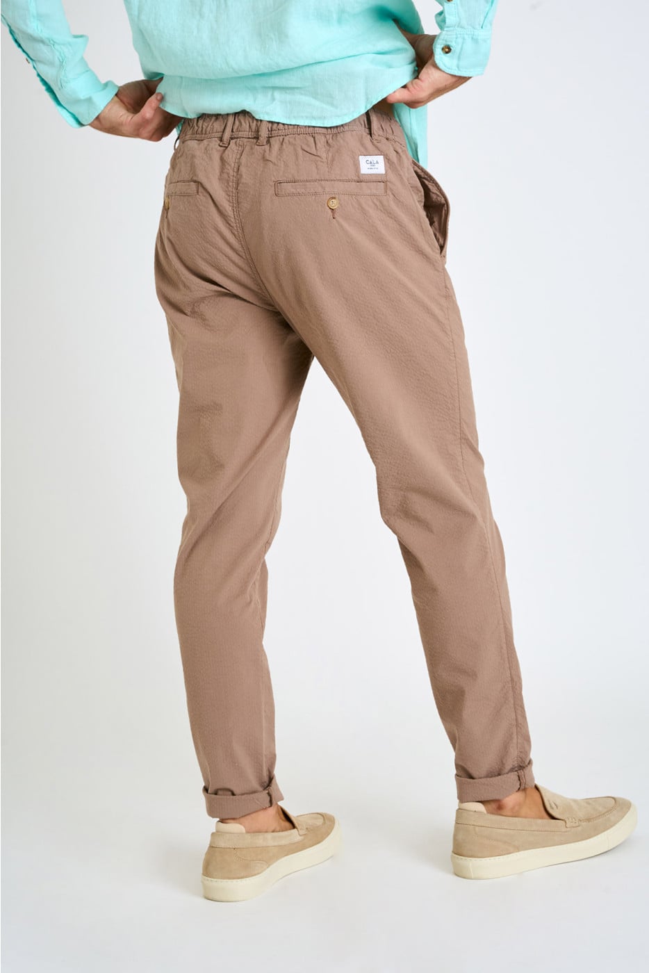 Pantalon chino taupe ARNO BORMIO