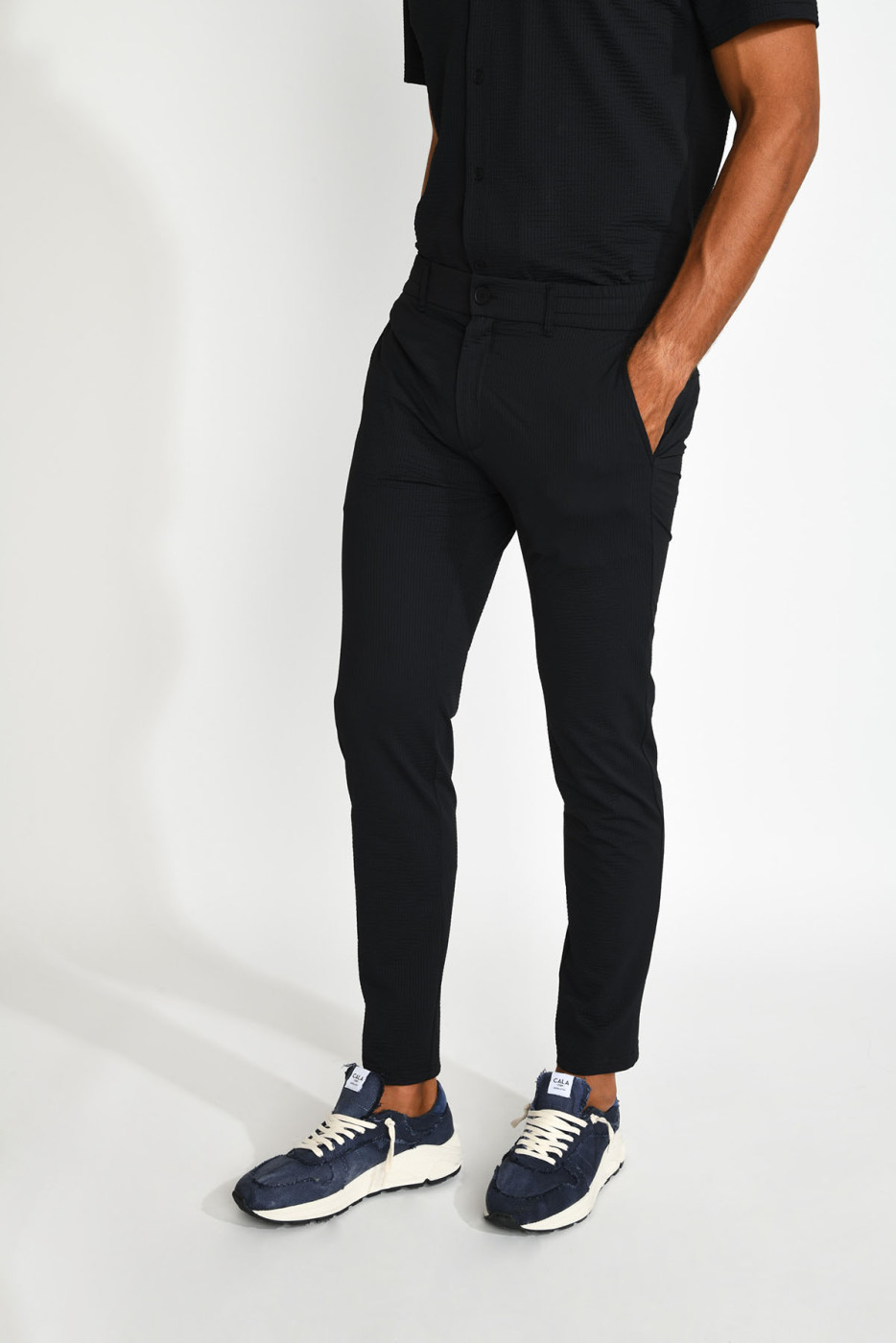 Pantalon chino noir Serge TRIESTE - 9