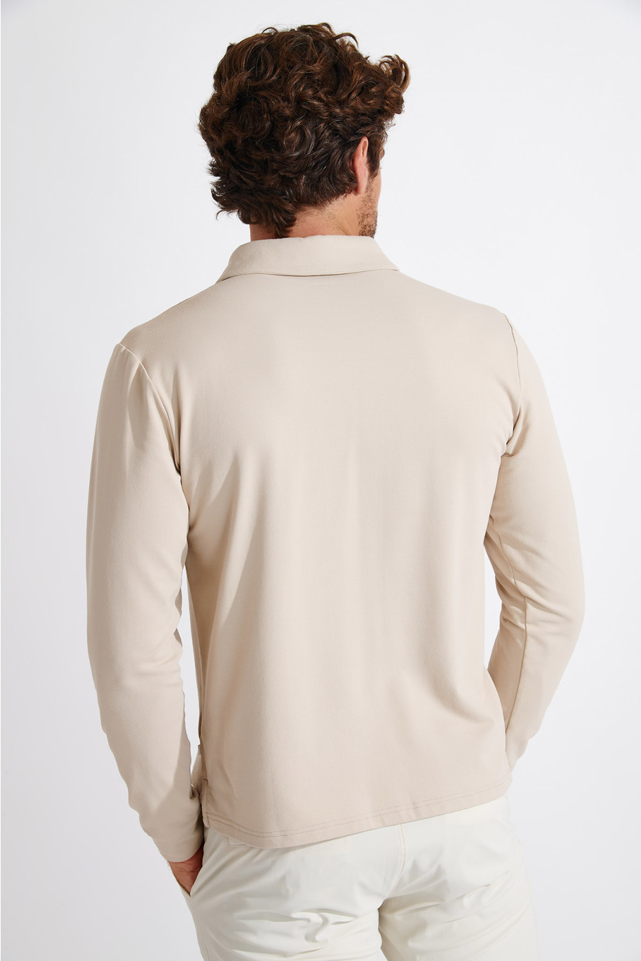 Polo manches longues beige CARL PAGANI - 6