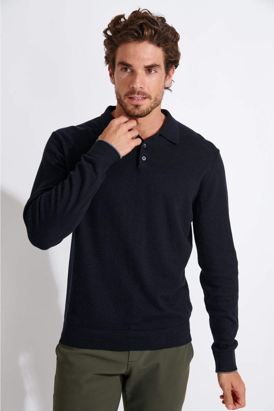 PULL POLO NOIR CEZAR MONZA - 3