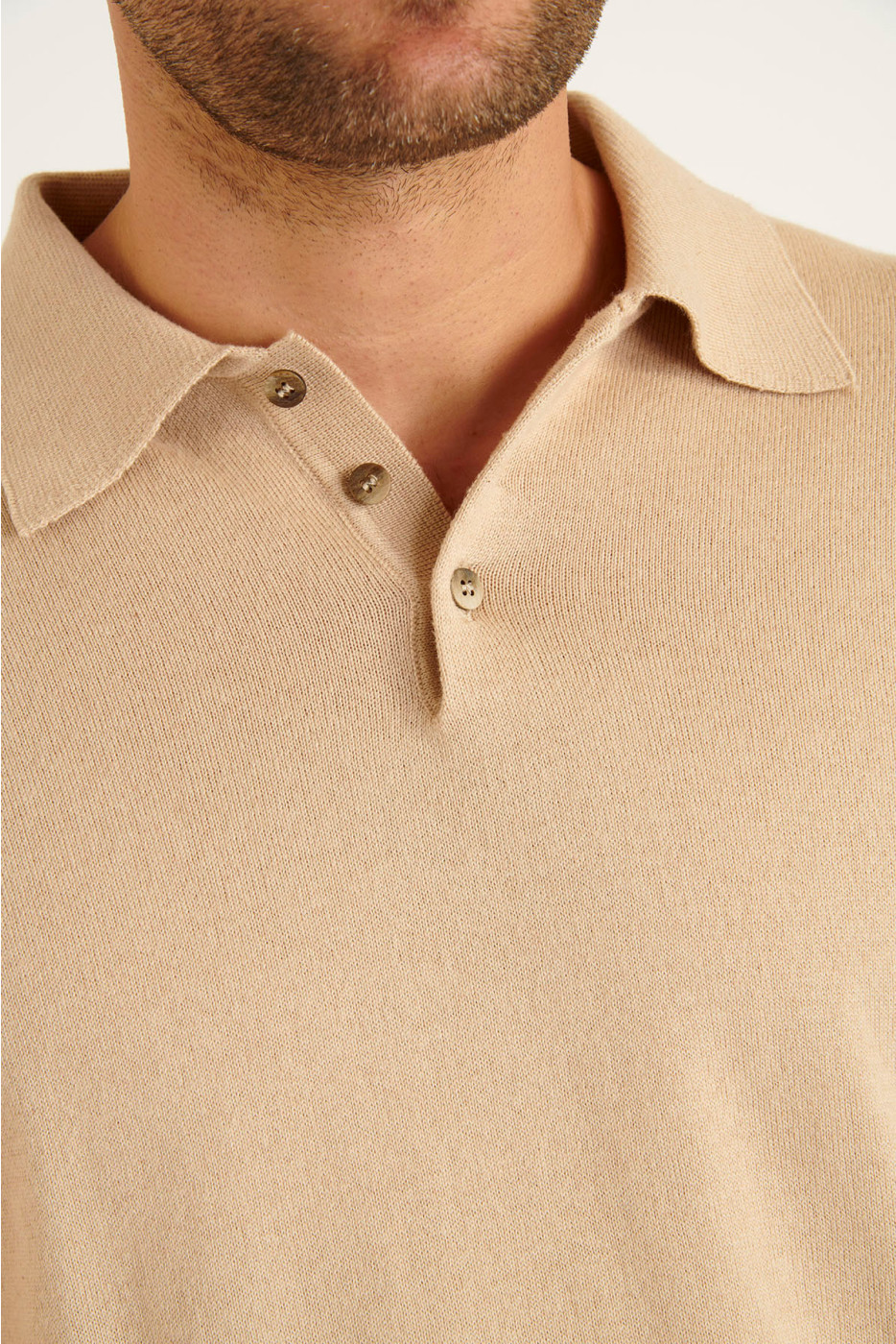 PULL POLO BEIGE CEZAR MONZA - 3