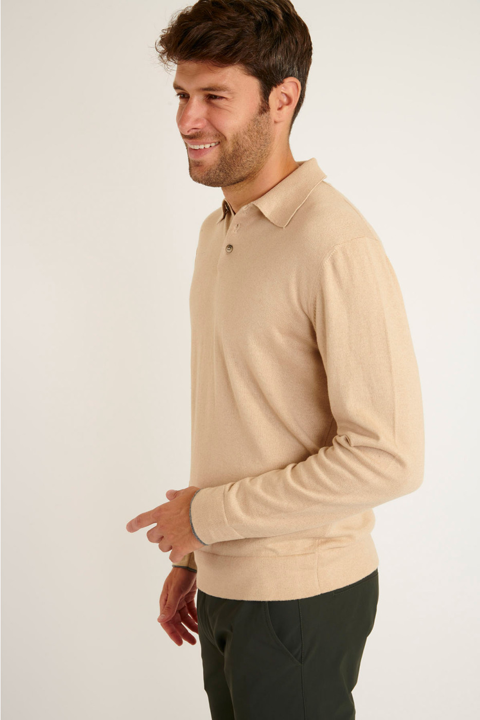 PULL POLO BEIGE CEZAR MONZA - 4