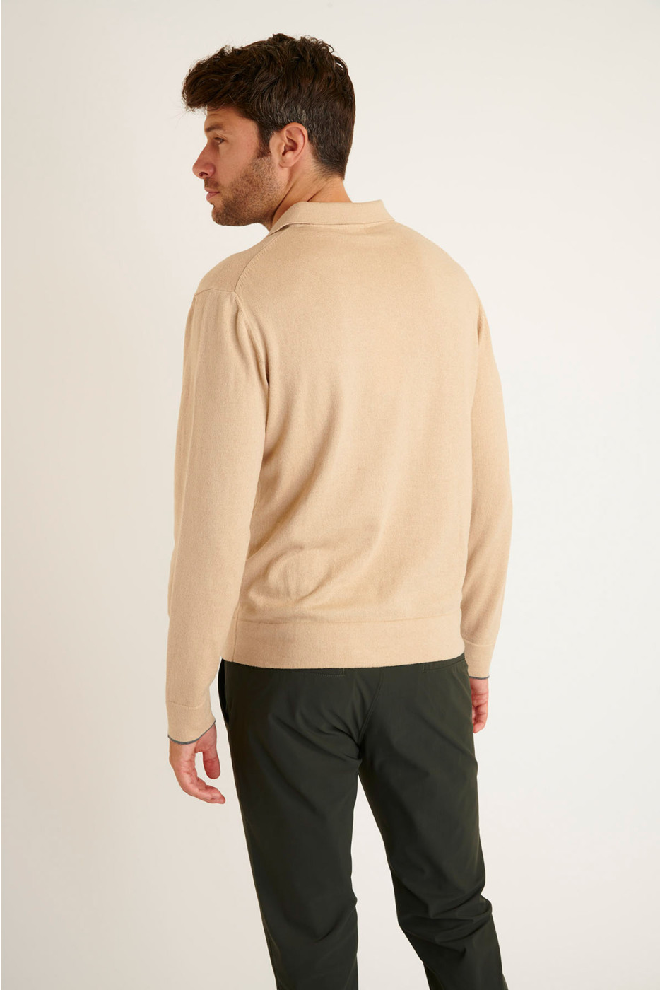 PULL POLO BEIGE CEZAR MONZA - 5
