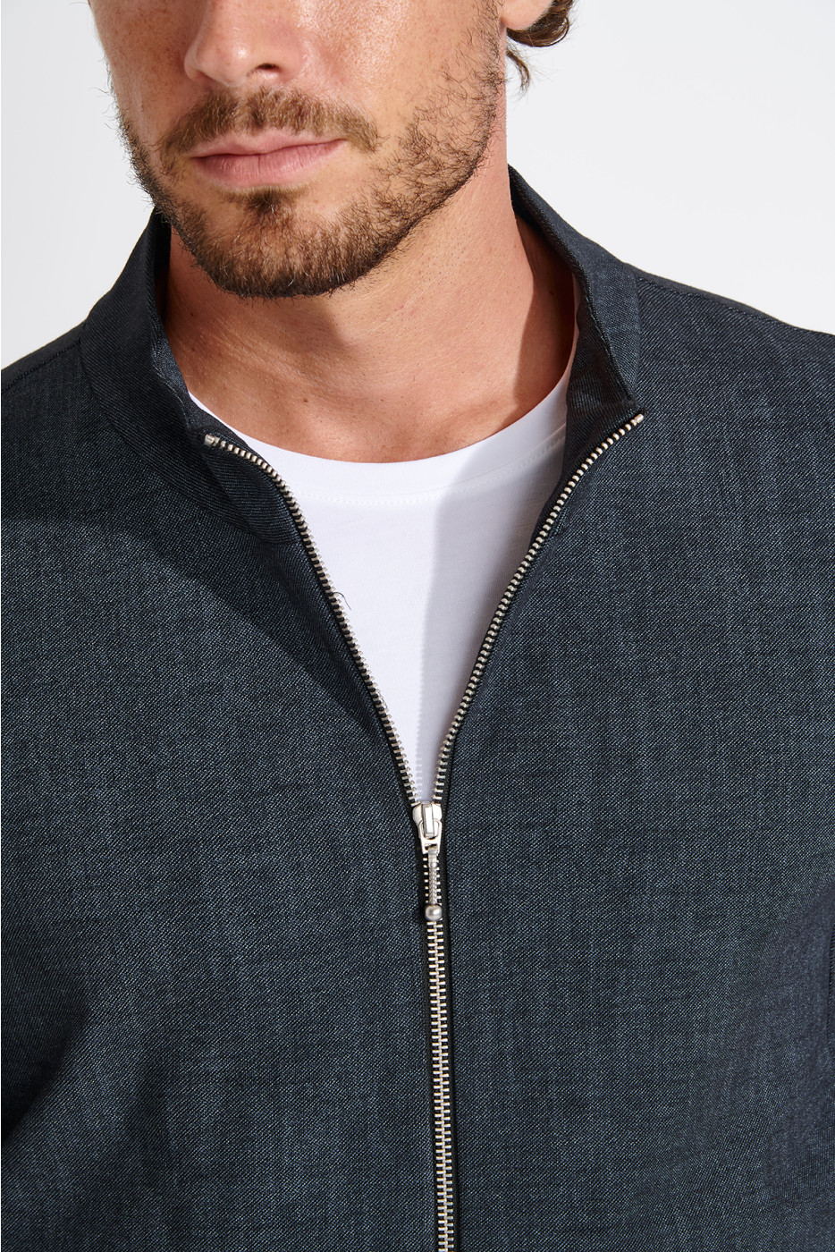 Blouson noir zippé Danyel CANSIGLIA - 7