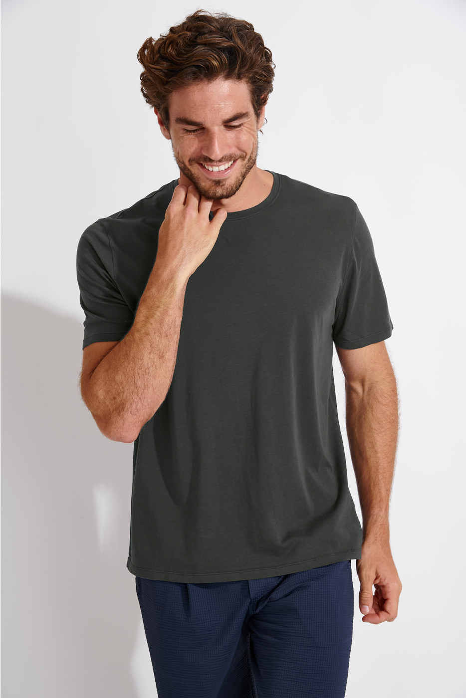 T-shirt vert sapin FILIPO TERZO - 1