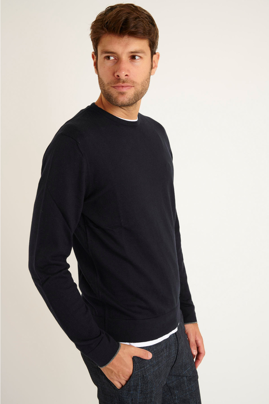 PULL EN MAILLE MARINE LORIS MONZA - 3