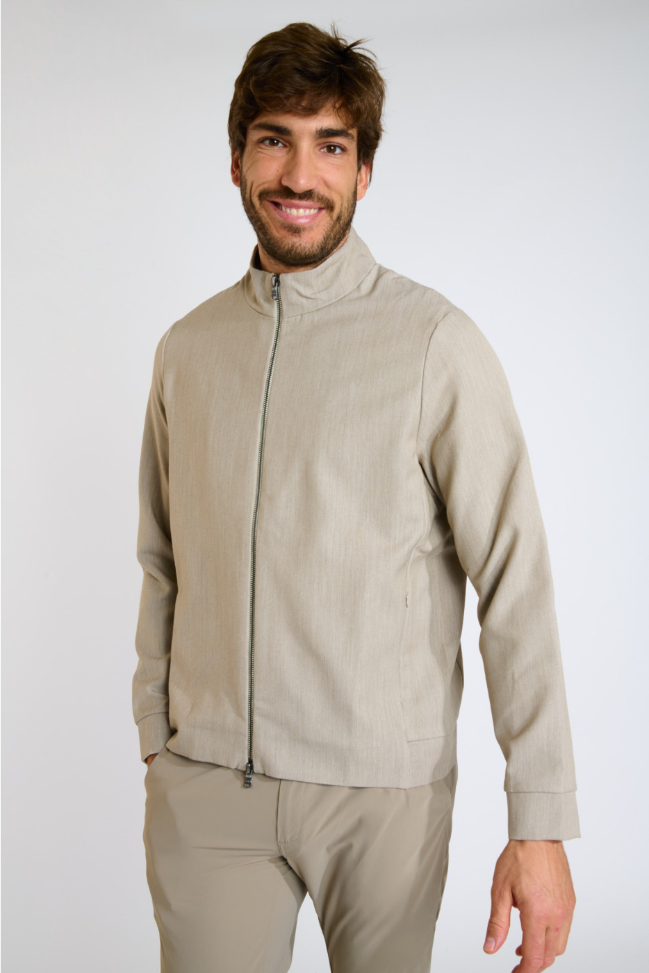 VESTE ZIPPÉE BEIGE LUC MAIORCA - 2