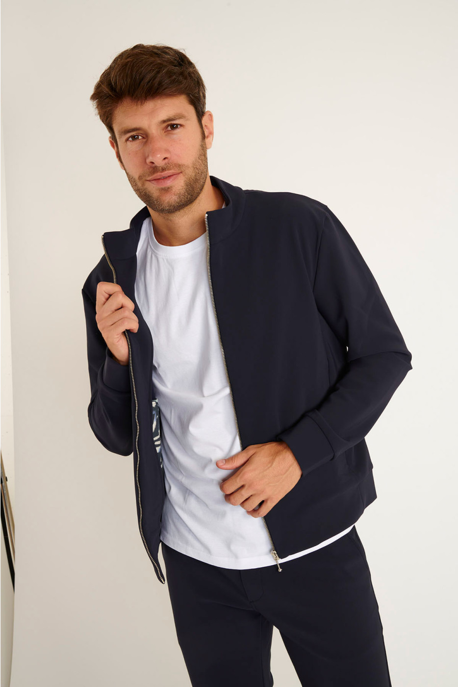 VESTE ZIPPEE MARINE LUC MEGEVE - 4