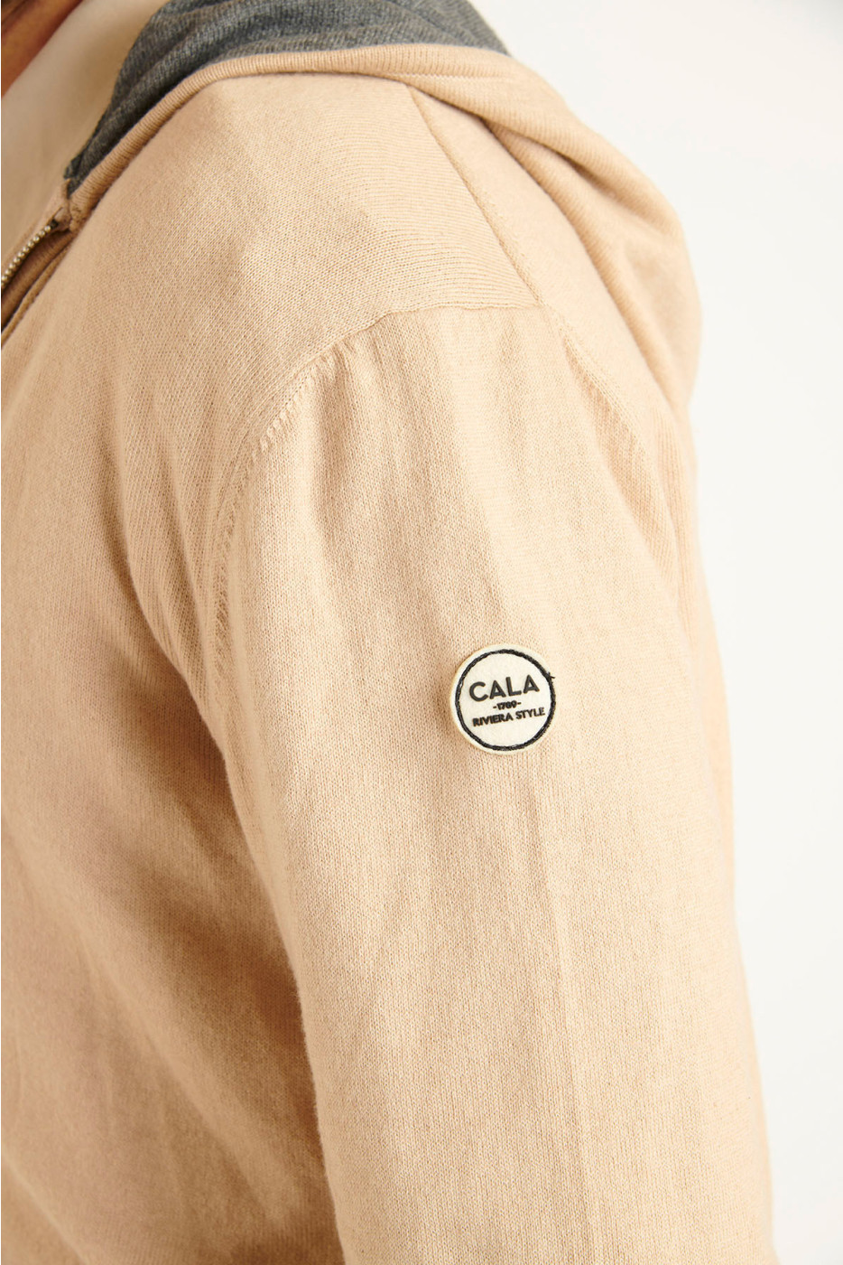 Gilet à capuche beige Luca MONZA - 6