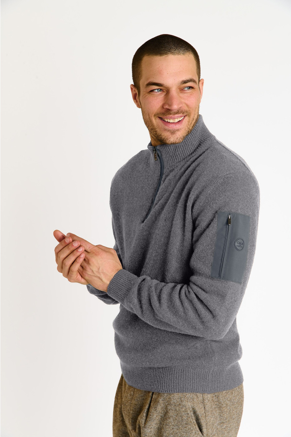 PULL CAMIONNEUR GRIS ANTHRACITE MARCO TREVISE - 2