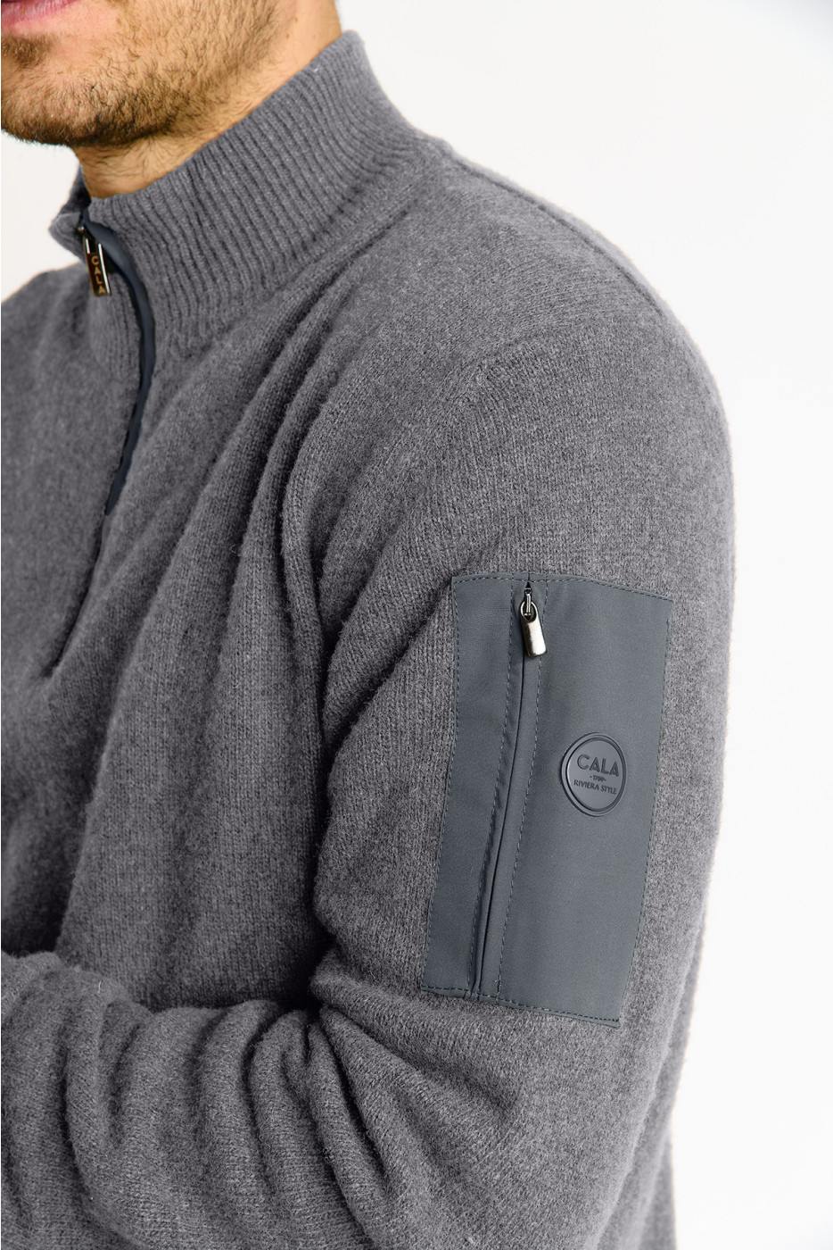 PULL CAMIONNEUR GRIS ANTHRACITE MARCO TREVISE - 4