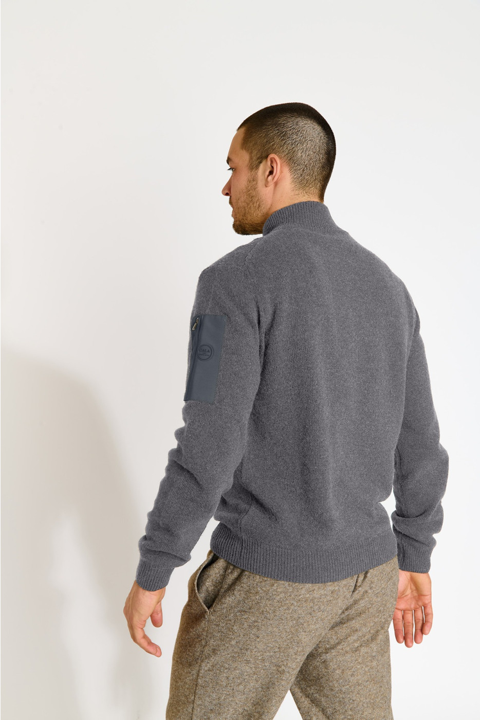 PULL CAMIONNEUR GRIS ANTHRACITE MARCO TREVISE - 3