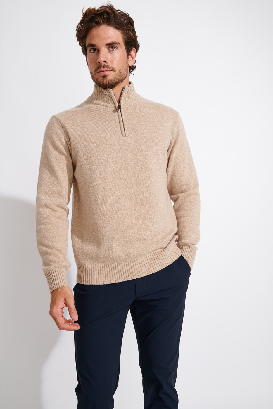 PULL CAMIONNEUR BEIGE MARCO TREVISE - 4
